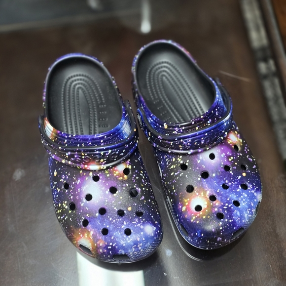 Purple Galaxy Crocs (Size 4) (Junior) - Picture 3 of 9